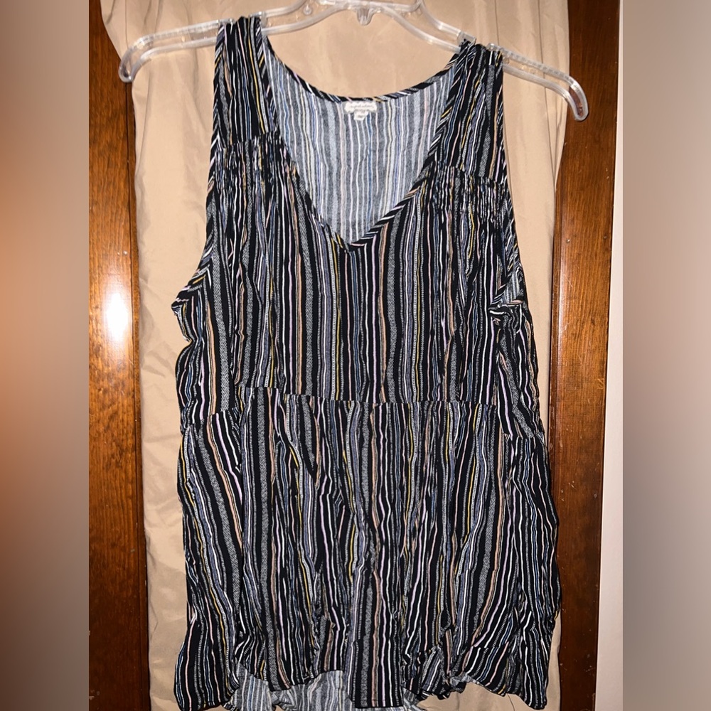 Crinkle tank, cami. Eyelash brand. 3x. Babydoll swing, light material.